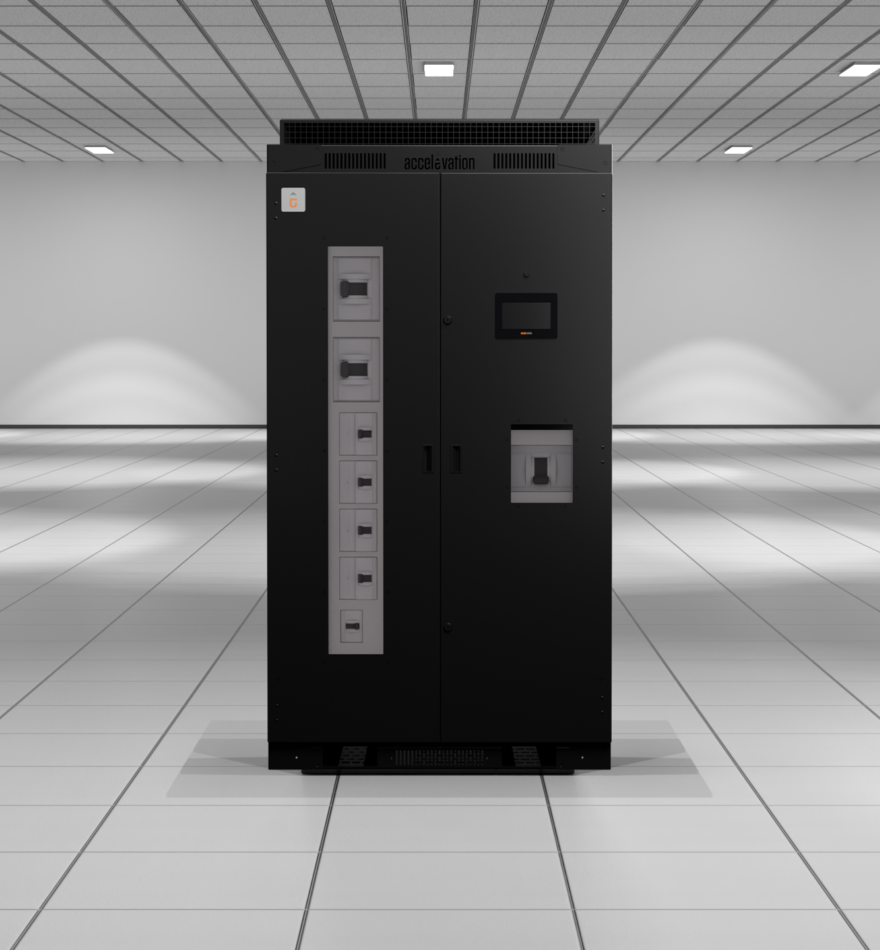 Configurable power distribution from 300kVA to 1,500 kVA.